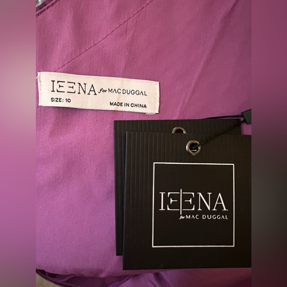 Anthropologie Mac Duggal Pleated V-Neck Dress - Picture 13 of 14